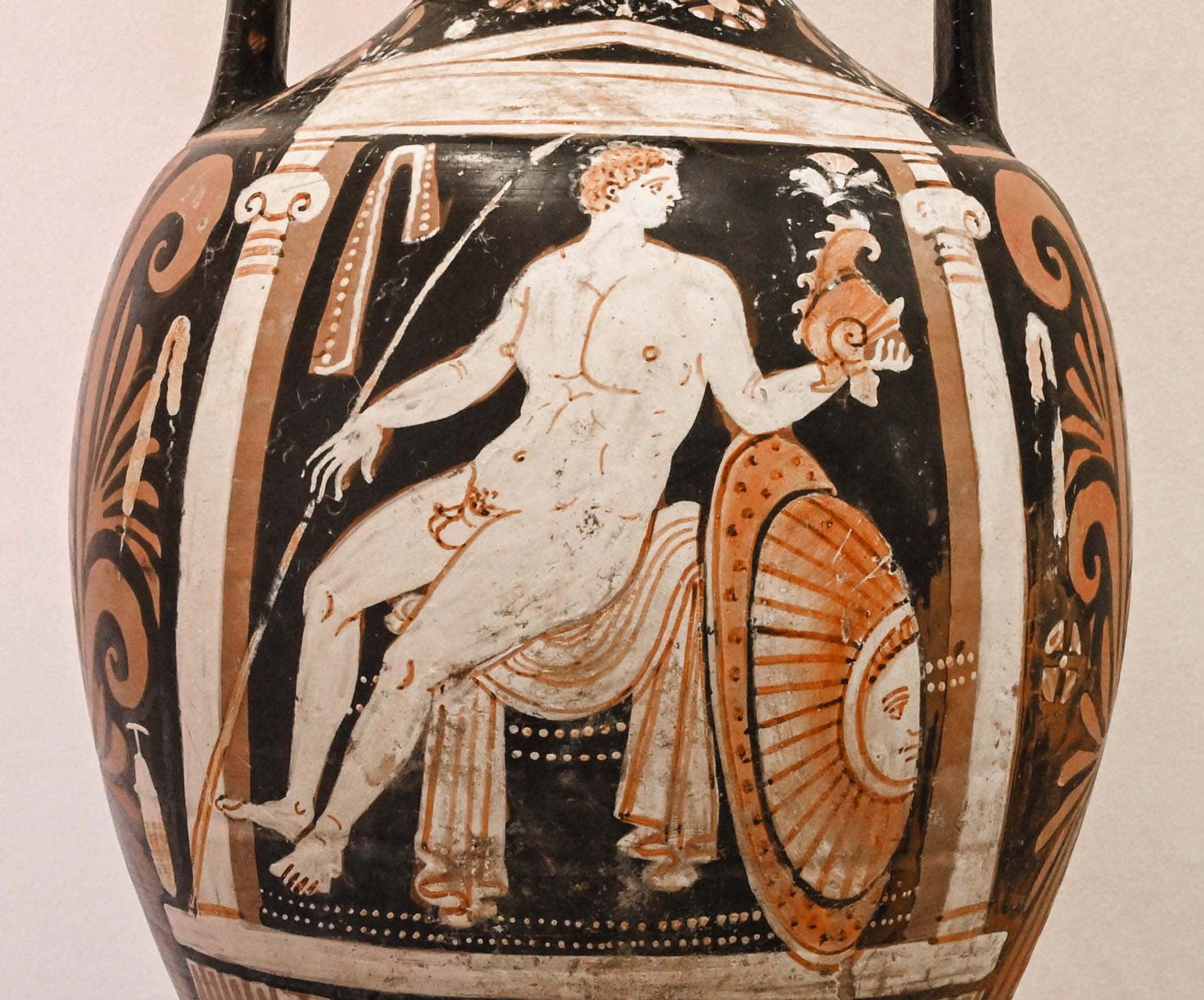 immagine della parte centrale dell'anfora apula