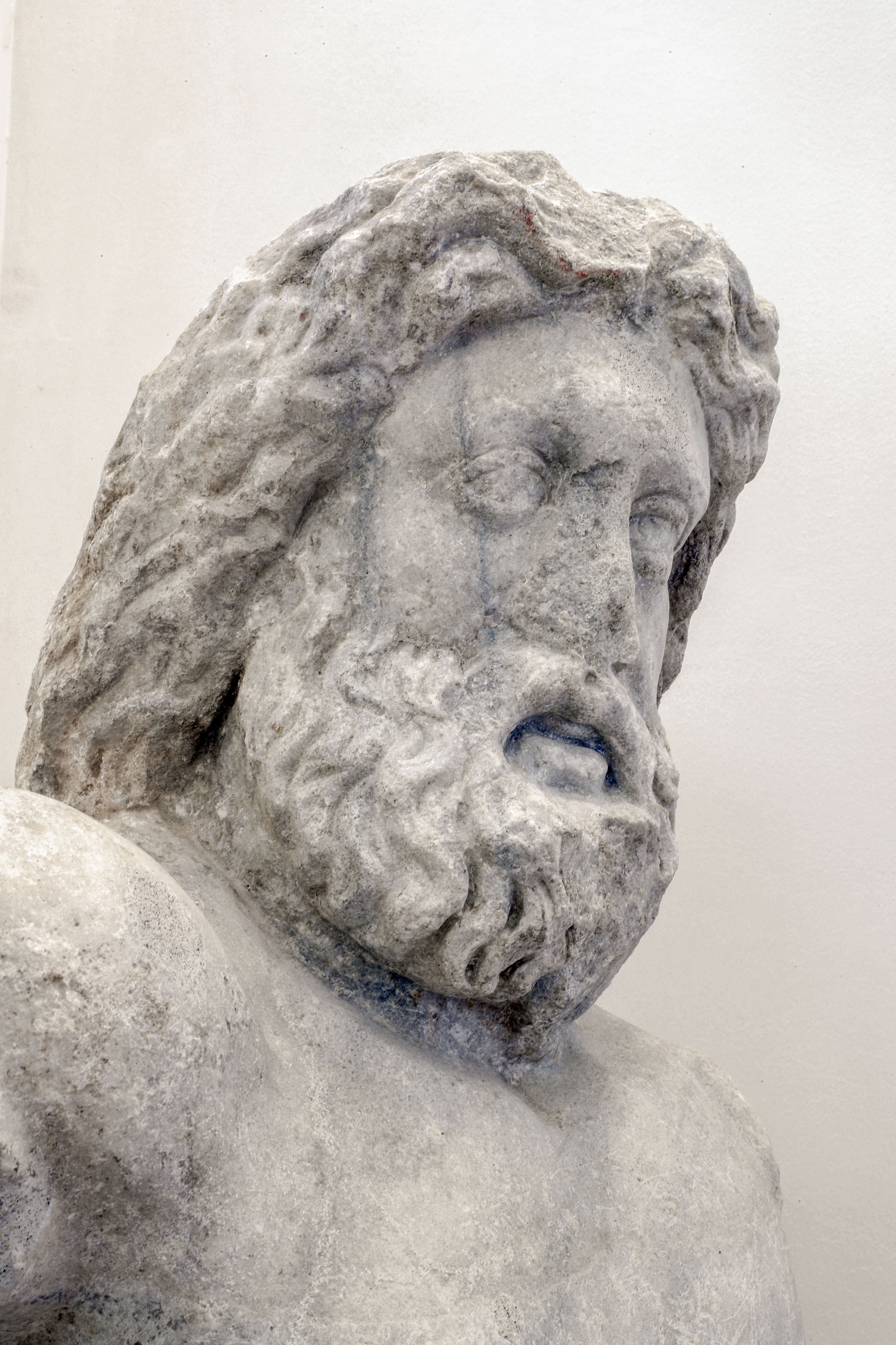 immagine del profilo della statua di divinità marina