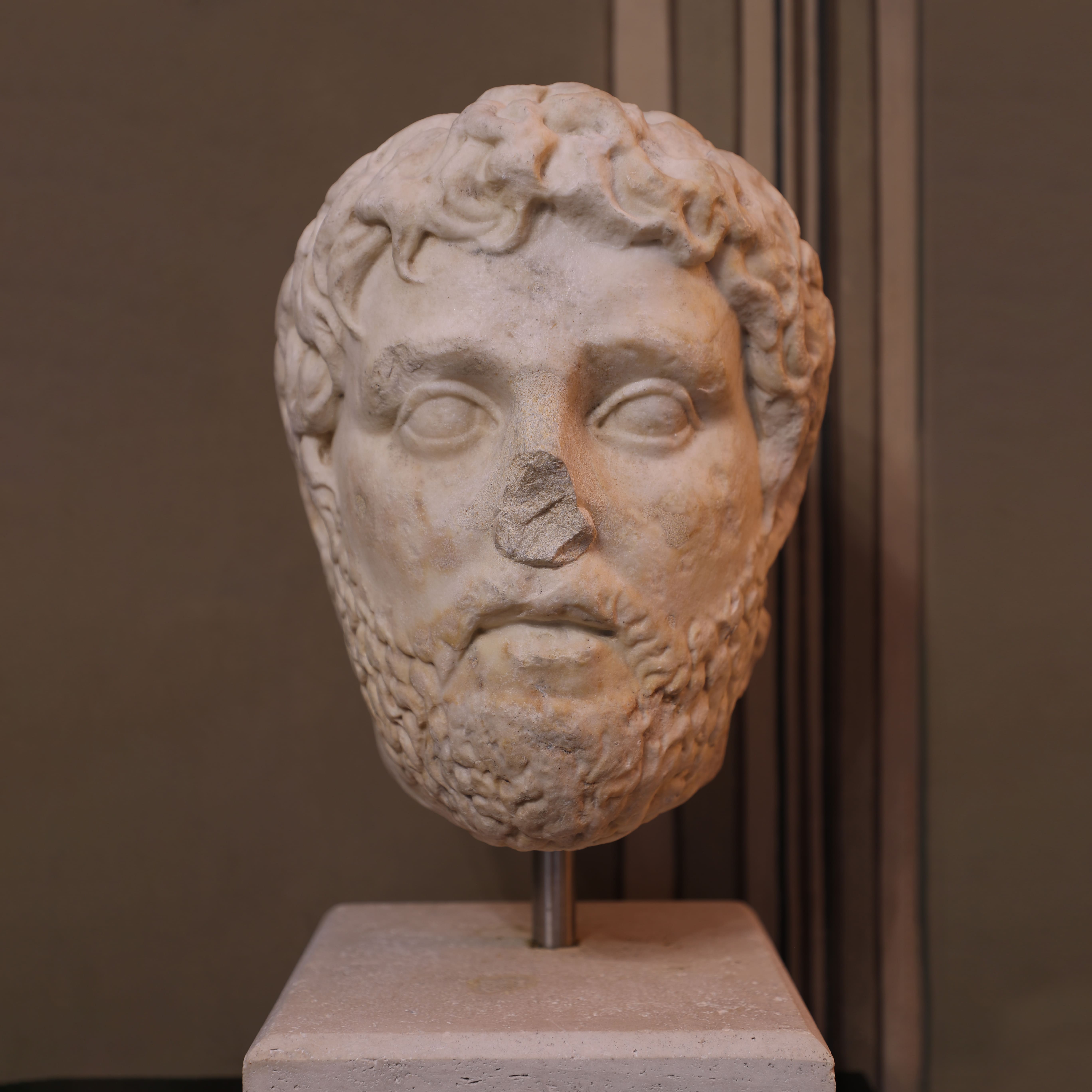 Testa di marmo uomo