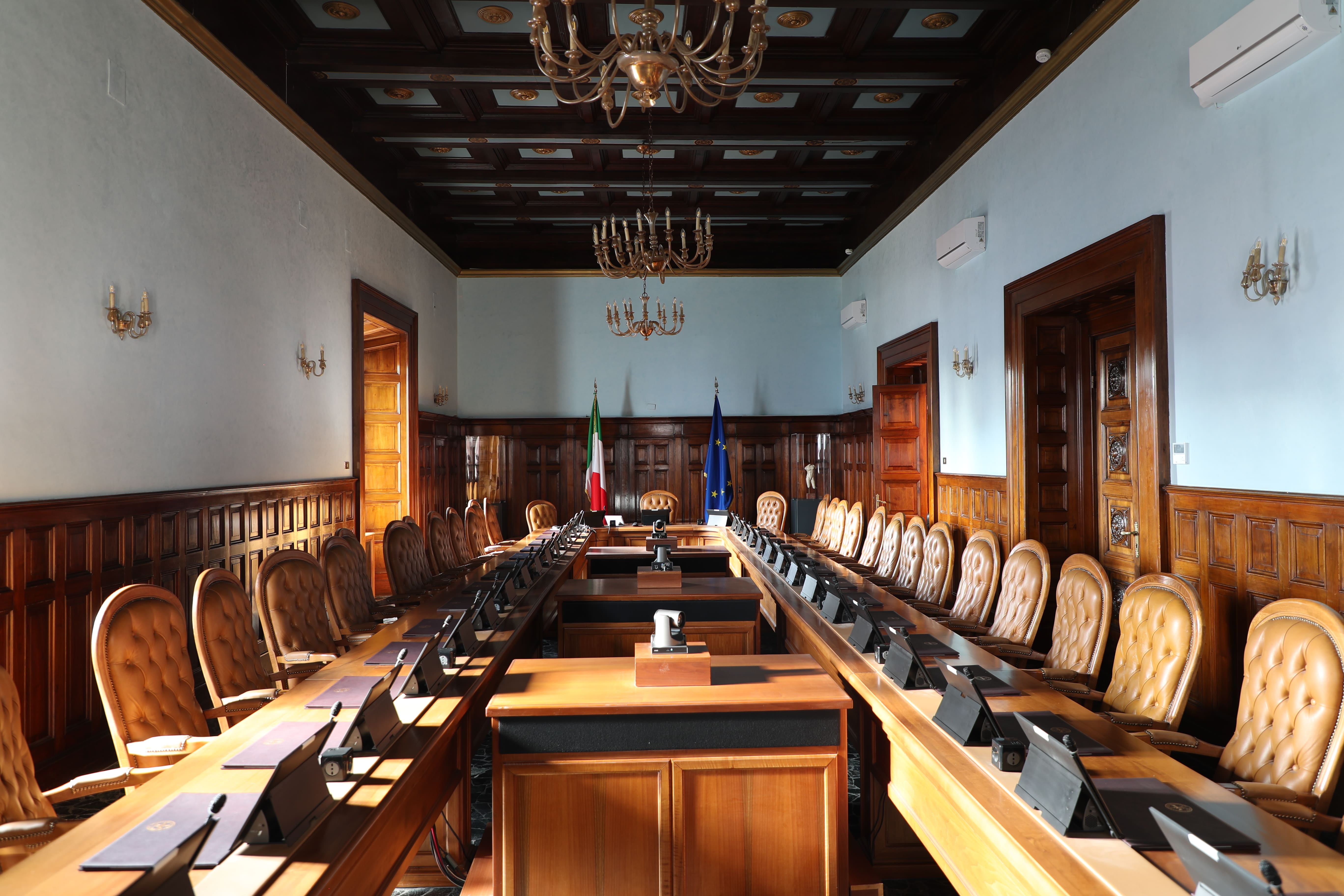 Interno della sala Falcone